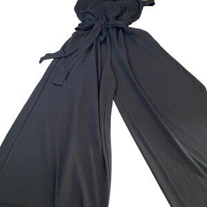 A New Day Sleeveless Wide Leg Belted Jumpsuit  Black Sz XS Elegant‎ City Chic